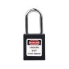 ONEBIZ Compact Safety Padlock Black OB 14-BDG05UDKD1K Thermoplastic Safety Padlock