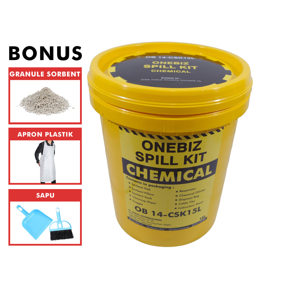 ONEBIZ SPILL KIT OB 14-CSK15L CHEMICAL SPILL KIT 15 Liter