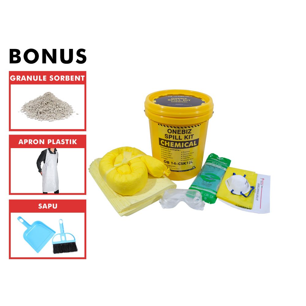 ONEBIZ SPILL KIT OB 14-CSK15L CHEMICAL SPILL KIT 15 Liter