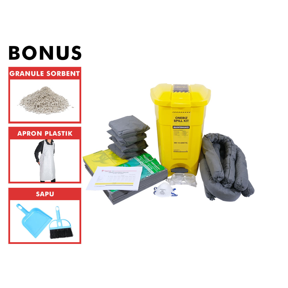 ONEBIZ SPILL KIT OB 14-USK75L UNIVERSAL SPILL KIT 75 Liter / 20 Gallon