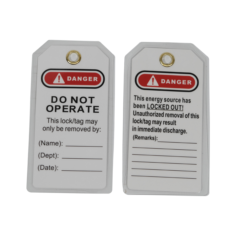 ONEBIZ Tags Do Not Operate Safety Tag OB 14-BDP02W Made from PVC
