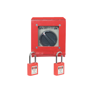 ONEBIZ Heavy Duty LOTO Box Single Device OB 14-OB04-SD Loto Box Safety Device Heavy Duty + Switch Button + Padlock