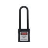 ONEBIZ Long Nylon Shackle Ultrasonic Safety Padlock Black OB 14-BDG35UDKD 6D×76Hmm