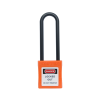 ONEBIZ Long Nylon Shackle Ultrasonic Safety Padlock Orange OB 14-BDG37UDKD 6D×76Hmm