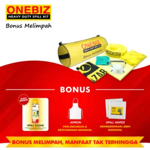 ONEBIZ Heavy Duty Spill Kit OB 14-PCSK20L Portable Chemical Spill Kit 20 Liter / 5 Gallon