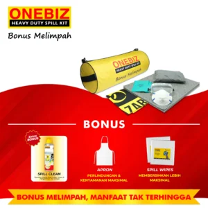 ONEBIZ Heavy Duty Spill Kit OB 14-PUSK10L Portable Universal Spill Kit 10 Liter / 3 Gallon
