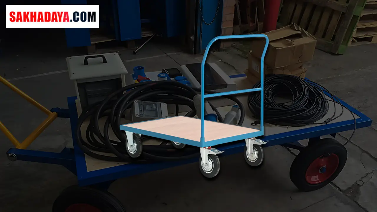 Distributor Turntable Trucks: Jual Turntable Trucks Troli Industri Putar untuk Material Handling