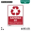 MF 16-EN1520-G Sampah B3 Sticker Sign, Environmental Sign, Sticker Vinyl, Sticker Anti Air & Tahan Panas, Sticker Indoor & Outdoor