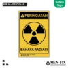 MF-16-SS1015-E-Bahaya-Radiasi-Sticker-Sign-Safety-Sign-Rambu-K3-Sticker-Vinyl-Sticker-Anti-Air-Tahan-Panas-Sticker-Indoor-Outdoor