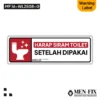 MF 16-WL2508-G Harap Siram Toilet Sticker Sign, Warning Label, Sticker Vinyl, Sticker Anti Air & Tahan Panas, Sticker Indoor & Outdoor