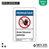 MEN-FIX MF 16-SS1015-K Area khusus pekerja Sticker Sign